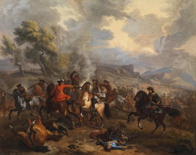 Cavalry Battle from the War of the Spanish Succession by Jan van Huchtenburgh